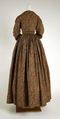 Dress, cotton, wool, American