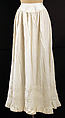 Petticoat, cotton, American or European