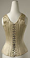 Corset, silk, American