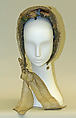 Bonnet, silk, American or European