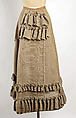 Bustle, horsehair, American