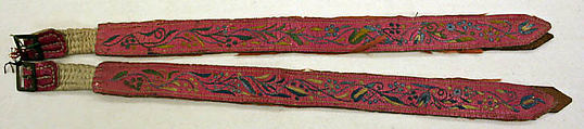 Garters, leather, European