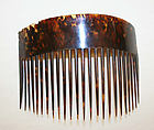 Comb, tortoise shell, American