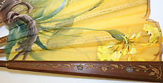 Fan, silk, wood, American