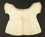 Shirt, linen, lace, American