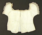 Shirt, linen, lace, American