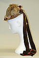 Hat, straw, silk, American