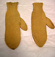 Mittens, wool, American