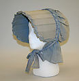Sunbonnet, cotton, American