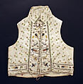 Vest, silk, American or European
