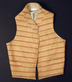 Vest, silk, American or European