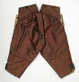Breeches, silk, European