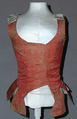 Bodice, silk, European