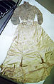Wedding dress, silk, American