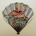 Fan, Domergue, paper, wood, French