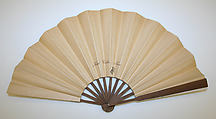 Fan, Antoine Calbet (French, Engayrac 1860–1944 Paris), paper, wood, French