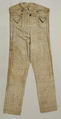 Trousers, [no medium available], American or European