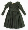 Mourning dress, silk, wool, probably American