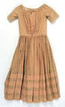 Dress, cotton, American