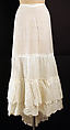 Underskirt, cotton, American or European