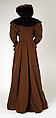 Coat, silk, fur, American