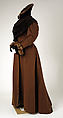 Coat, silk, fur, American