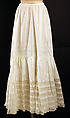 Underskirt, cotton, American or European