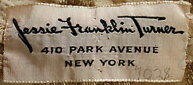 Negligée, Jessie Franklin Turner (American, 1923–1943), silk, American