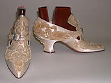 Shoes, Pierre Yantorny Italian, silk, wood, French