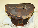 Hatbox, leather, American