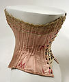 Corset, silk, French