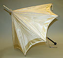 Parasol, silk, silver, American
