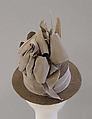 Hat, H. O&#39;Neill &amp; Co. (American, New York), straw, silk, American