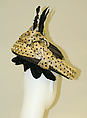 Hat, straw, silk, American