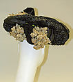 Hat, straw, silk, American