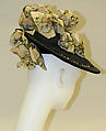 Hat, H. O&#39;Neill &amp; Co. (American, New York), straw, silk, American