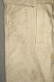 Trousers, cotton, probably Italian