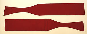 Riding habit, Made by T. Miller &amp; Sons, New York (American), (a,b) wool
(c,d) silk
(e) cotton, American