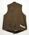 Vest, silk, American