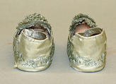 Shoes, silk, cotton, leather, American