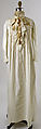 Nightgown, cotton, American