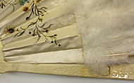 Fan, feathers, silk, American