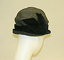 Hat, straw, silk, American