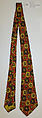 Necktie, [no medium available], American or European