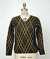 Sweater, Schiaparelli (French, founded 1927), wool, French