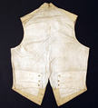 Waistcoat, silk, cotton, American or European