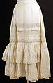 Underskirt, cotton, American or European