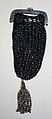 Purse, silk, steel, American
