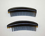 Side comb, Vulcanite, American