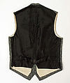 Vest, silk, American or European